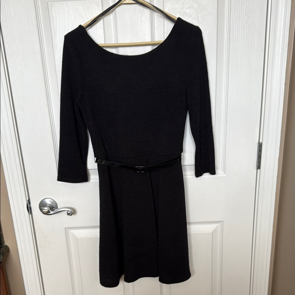 Lily Rose Black Fit and Flare Cocktail Dress